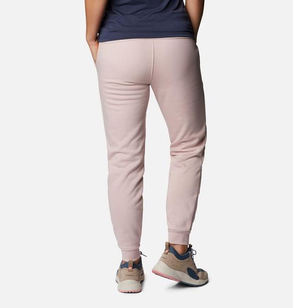 Columbia Logo Trail Pants Pink For Women's NZ53210 New Zealand